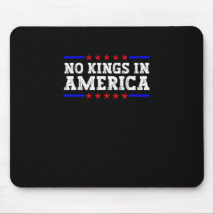 No Kings In America Resist Retro Vintage Graphic Mouse Pad