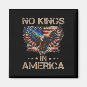 No Kings In America Resist Trump Political Shirt M Magnet