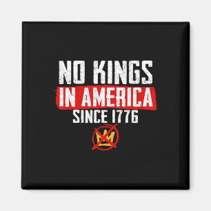 No Kings In America Resist Trump Protest Patriotic Magnet