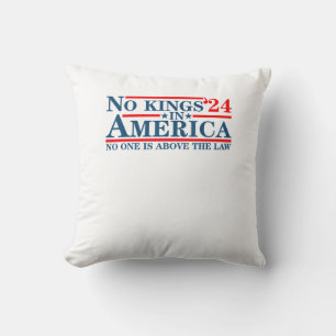 No Kings In America Retro Classic Cushion