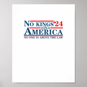 No Kings In America Retro Classic Poster