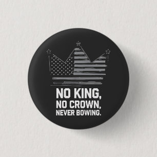 No Kings In America Save Democracy I Dissent Anti 3 Cm Round Badge