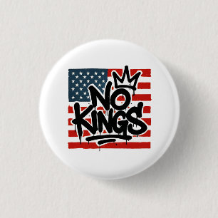 No Kings In America Save Democracy I Dissent Anti  3 Cm Round Badge