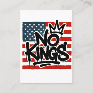 No Kings In America Save Democracy I Dissent Anti  Business Card