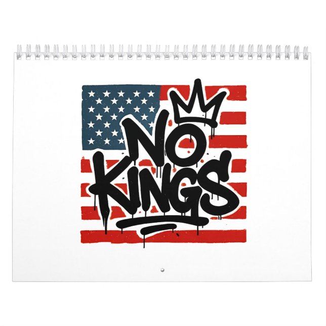No Kings In America Save Democracy I Dissent Anti  Calendar (Cover)