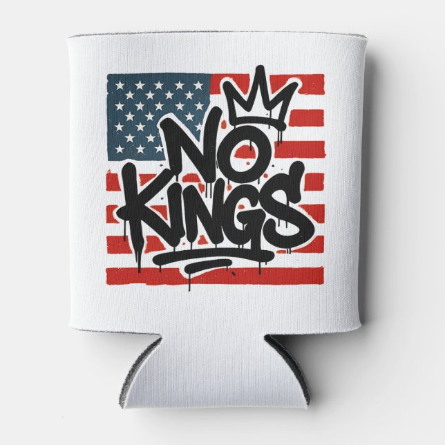 No Kings In America Save Democracy I Dissent Anti  Can Cooler (Front)