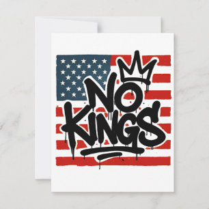 No Kings In America Save Democracy I Dissent Anti Card