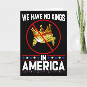 No Kings In America Save Democracy I Dissent Anti Card