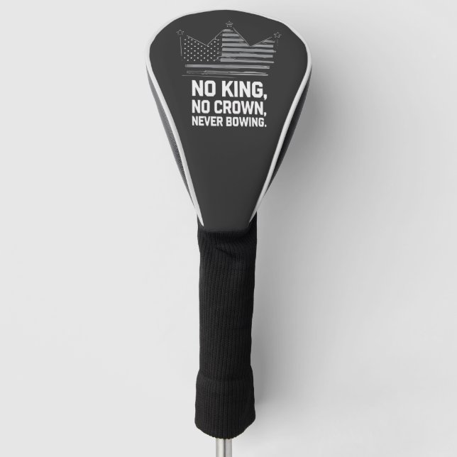No Kings In America Save Democracy I Dissent Anti  Golf Head Cover (Front)
