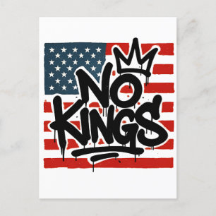 No Kings In America Save Democracy I Dissent Anti  Invitation Postcard