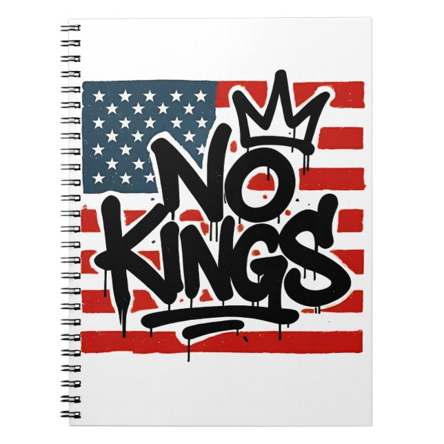 No Kings In America Save Democracy I Dissent Anti  Notebook (Front)