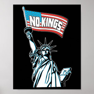 No Kings In America Save Democracy I Dissent Anti Poster
