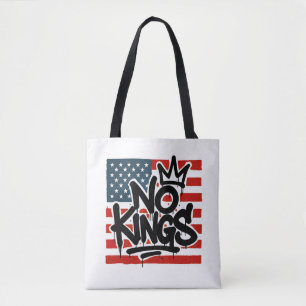 No Kings In America Save Democracy I Dissent Anti Tote Bag