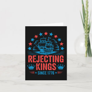 No Kings In America Shirt Rejecting Kings Patrioti Card