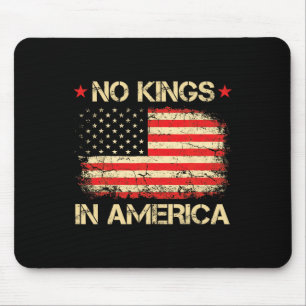 No Kings In America Shirt Usa Flag Democracy Mouse Pad