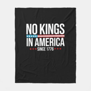 No Kings In America Since 1776 Artistic Graphic Fleece Blanket