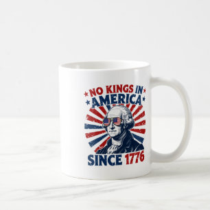 No Kings In America Since 1776 Distressed Flag Usa Coffee Mug