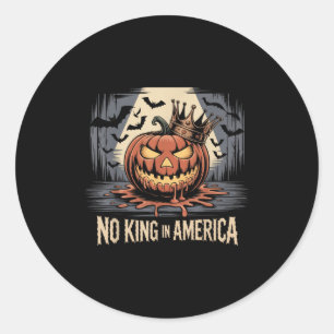 No Kings In America Since 1776 Distressed Usa Flag Classic Round Sticker