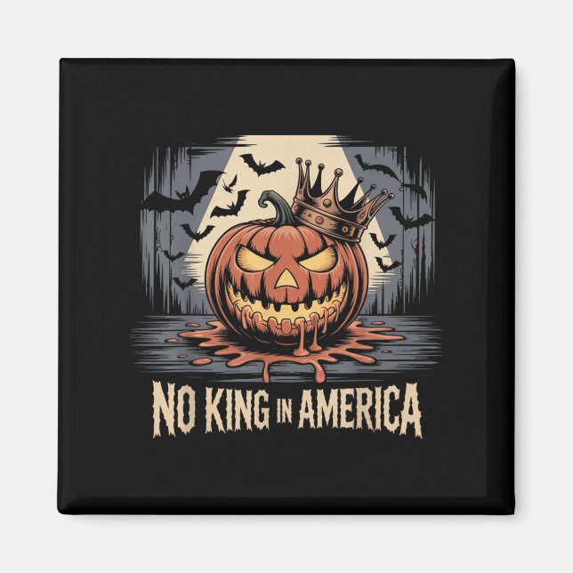 No Kings In America Since 1776 Distressed Usa Flag Magnet (Front)