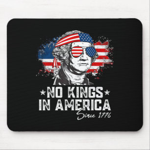 No Kings In America Since 1776 Distressed Usa Flag Mouse Pad