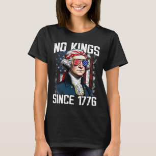 No Kings In America Since 1776 Distressed Usa Flag T-Shirt