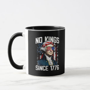 No Kings In America Since 1776 Distressed USA Mug