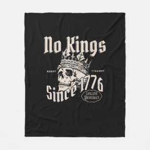 No Kings In America Since 1776 Freedom Spirit Look Fleece Blanket