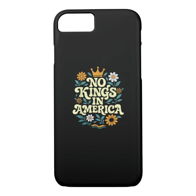 No Kings In America Since 1776 Groovy Style Case-Mate iPhone Case (Back)