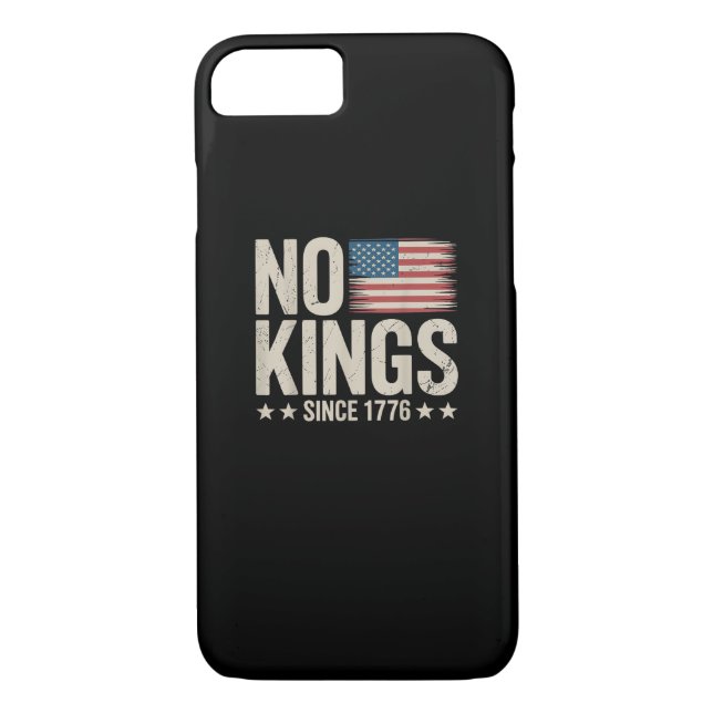 No Kings In America Since 1776 Independence Day Re Case-Mate iPhone Case (Back)