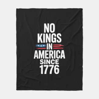 No Kings In America Since 1776 Minimal Clean Fleece Blanket