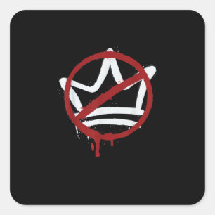 No Kings In America Since 1776 Minimal Clean Square Sticker