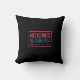 No Kings In America Since 1776 Patriotic Retro Cla Cushion