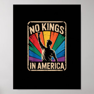No Kings In America Since 1776 Patriotic Style Poster