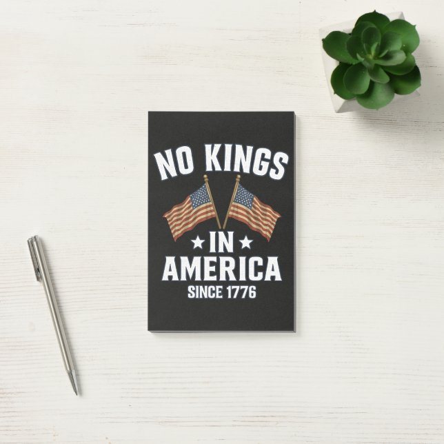 No Kings In America Since 1776 Post-it Notes (Office)