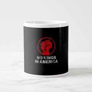 No Kings In America Since 1776 Resist 8647 US Flag Large Coffee Mug