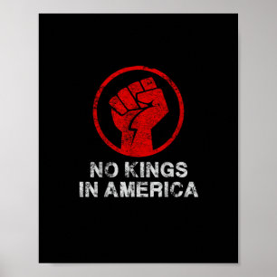 No Kings In America Since 1776 Resist 8647 US Flag Poster