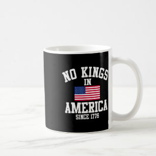 No Kings In America Since 1776 Retro American Flag Coffee Mug