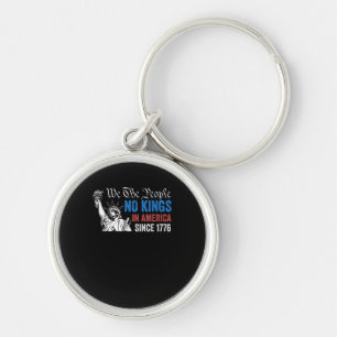 No Kings In America Since 1776 Retro Classic Key Ring