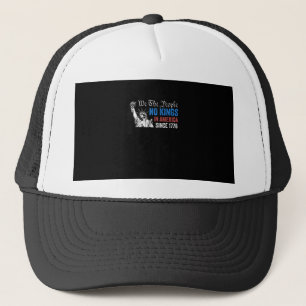 No Kings In America Since 1776 Retro Classic Trucker Hat