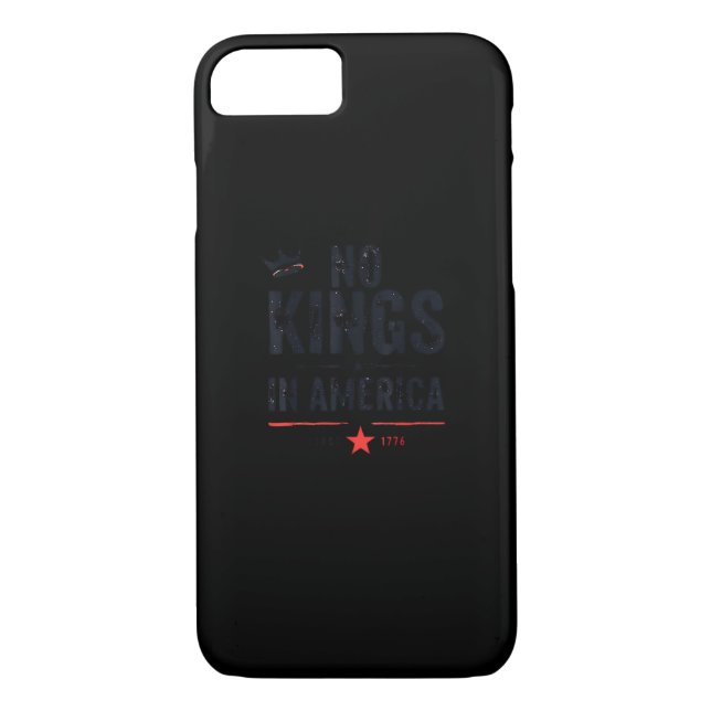 No Kings In America Since 1776 Retro Style Look Case-Mate iPhone Case (Back)