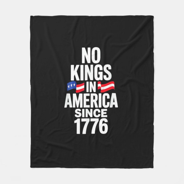No Kings In America Since 1776 Simple Classic Fleece Blanket (Front)