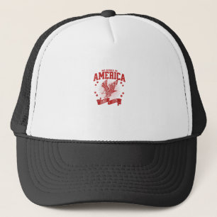 No Kings In America Since 1776 USA Eagle Trucker Hat