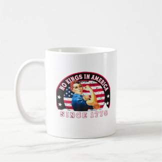 No Kings In America Since 1776 USA Flag Save  Esse Coffee Mug