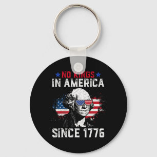No Kings In America Since 1776 Vintage Distressed  Key Ring