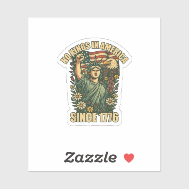 No Kings In America Statue Of Justice For Immigran (Sheet)