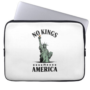 No Kings in America Statue of Liberty Laptop Sleeve