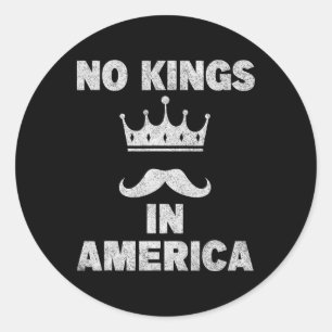 No Kings In America Supreme Court Protest Classic Round Sticker