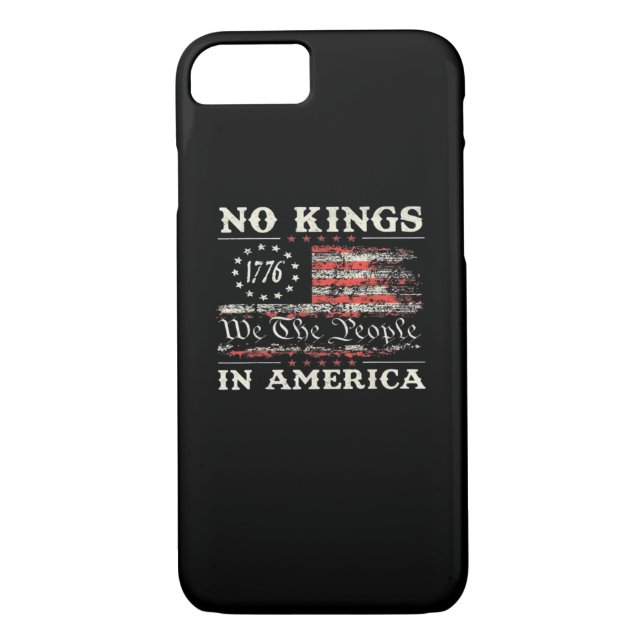 No Kings In America United States Independence Cla Case-Mate iPhone Case (Back)