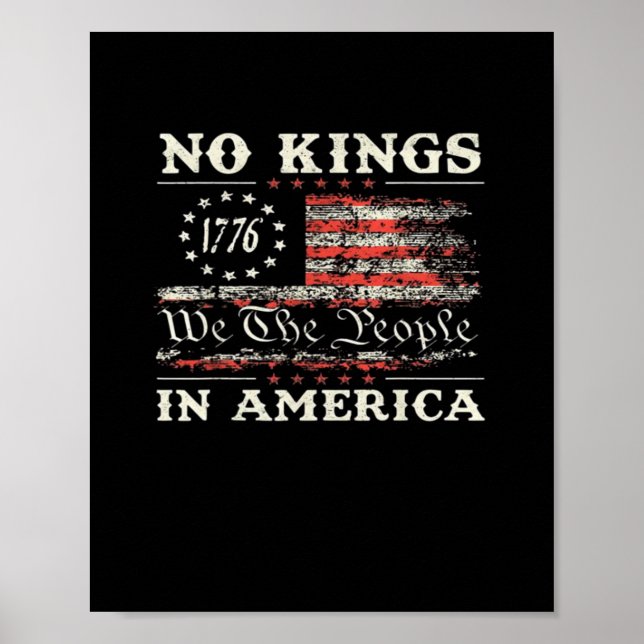No Kings In America United States Independence Cla Poster (Front)