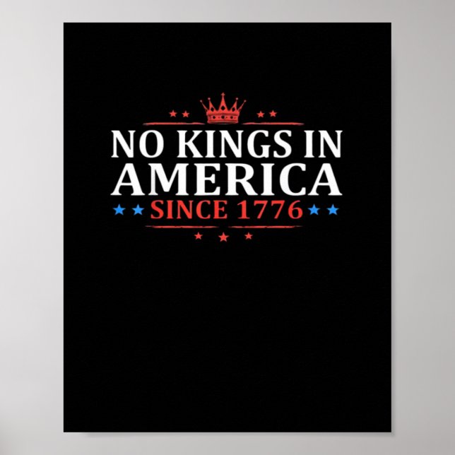 No Kings In America United States Independence Cla Poster (Front)